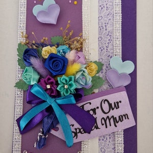 Tarjeta de ocasión especial personalizada hecha a mano