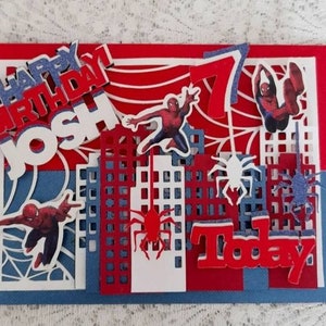 Handgemachte Spiderman/Geburtstag/besondere Gelegenheit Karte