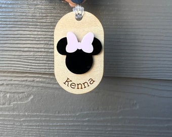 Minnie Mouse bag tag