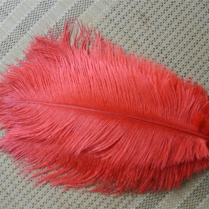 100 pcs red ostrich feather for wedding party centerpiece supply craft prom supply