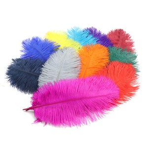 28 couleurs 100 pcs plume d&#39;autruche panache d&#39;autruche pour centres de table de noce approvisionnement artisanat approvisionnement fête bal de promo