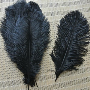 100 pcs black ostrich feathers  for wedding party centerpiece supply wedding feather prom decor supply