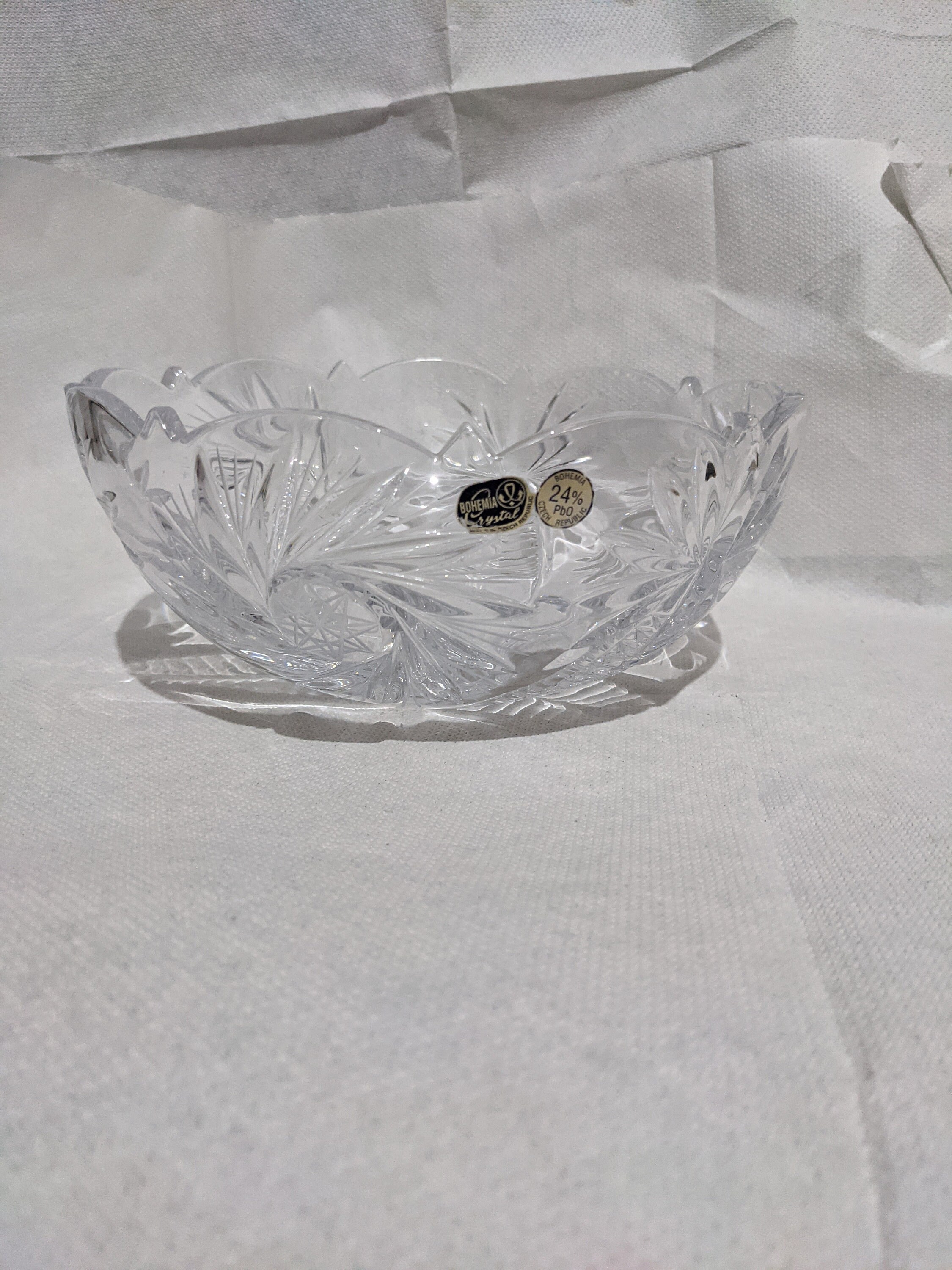 Bohemia Crystal Bowl Etsy