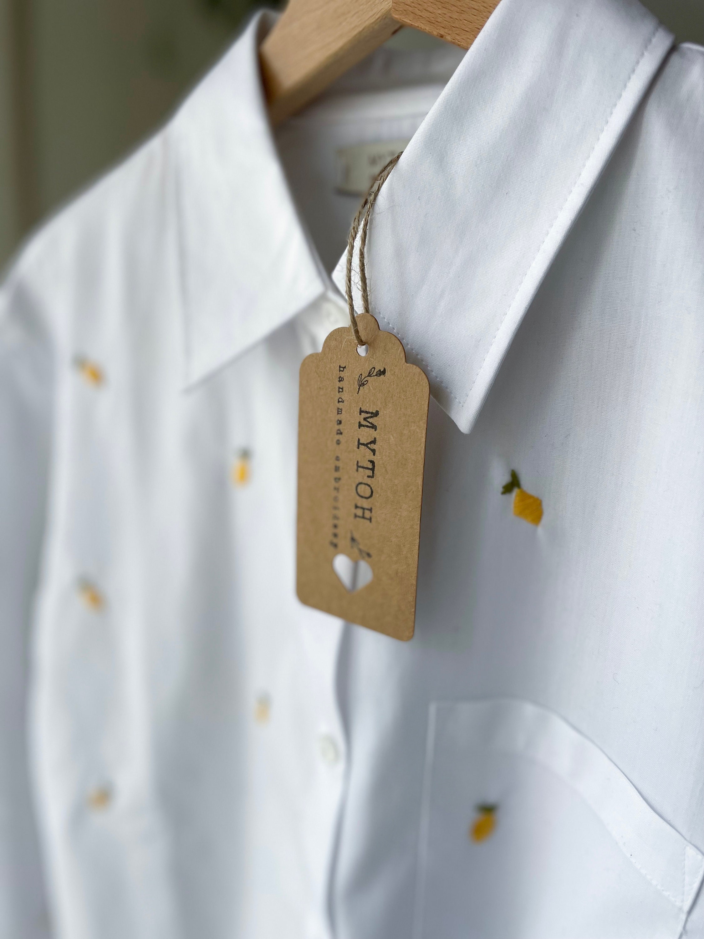 Hand-embroidered Shirt/ Customized Shirt / Hand Embroidery