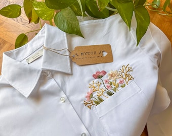 留意点有MEDI VINTAGE FLOWER EMBROIDERY SHIRT MEDI VINTAGE FLOWER EMBROIDERY SHIRTS 留意点有MEDI VINTAGE FLOWER