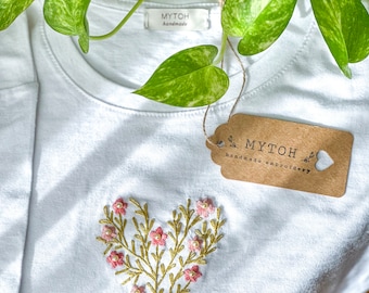 【paragraph】21SS★男女兼用Heritage Embroidery Logo T-shirt Human Made cotton t-shirt Heart Badge PRM EU