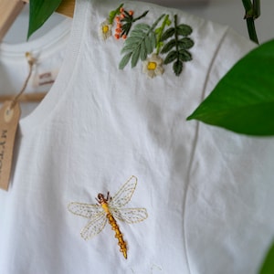 Hand-embroidered T-shirt/ Customized T-shirt / Made in Italy