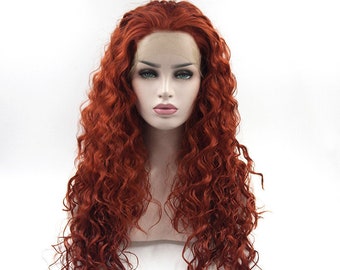 Natural Red Wig Etsy