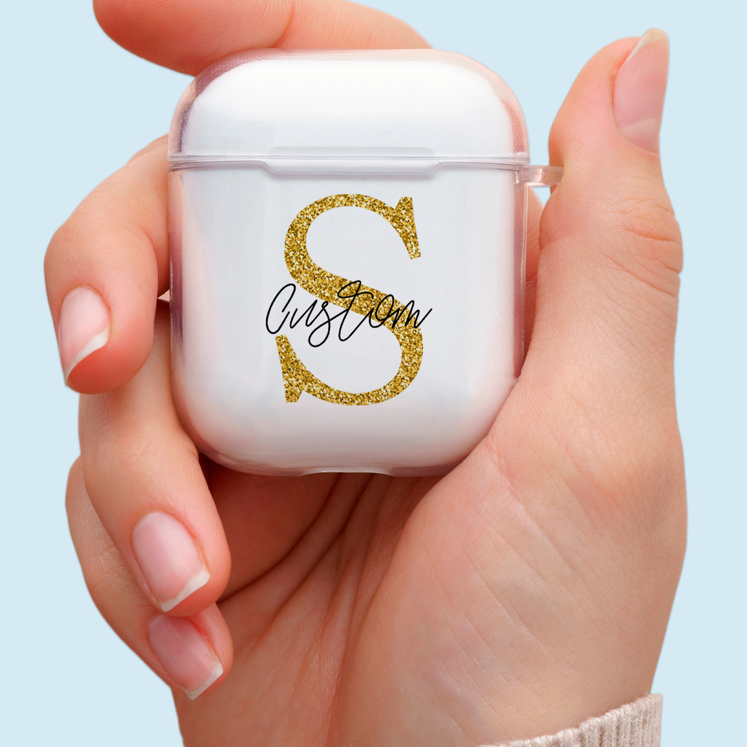 Monogram AirPods Cover Custom AirPods Case Personalized Etsy