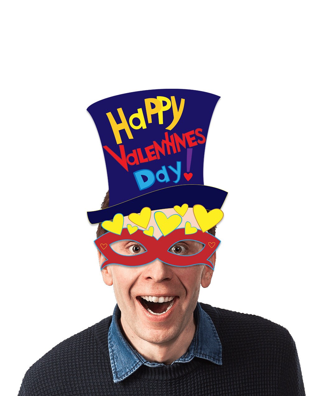 Valentines Day Mask Template, Cut-out Printable Mask, Pdf Cut Print ...