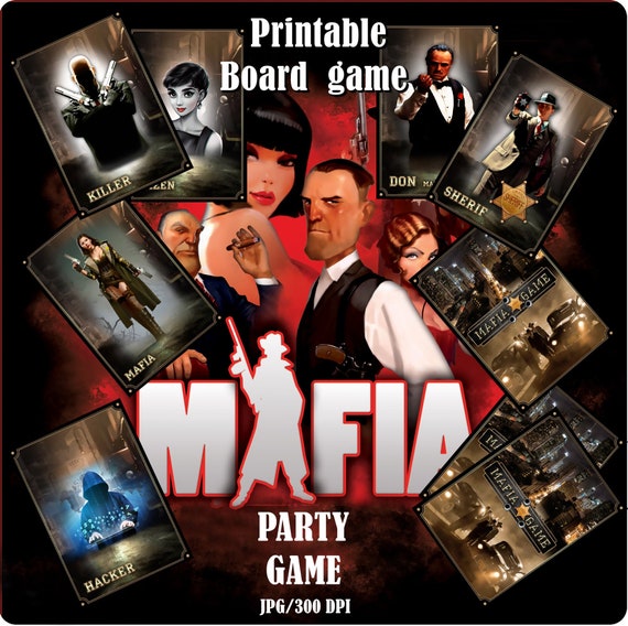 Mafia Board Card Party Game Role Playing Game Psychological Etsy