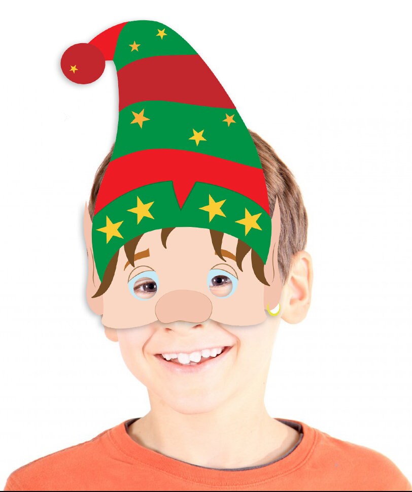 Mask Template Cut-out Printable Mask Pdf Cut Print Glue Printable ...