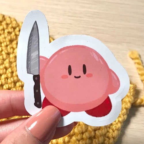 Knife Kirby Waterproof Vinyl Sticker Etsy