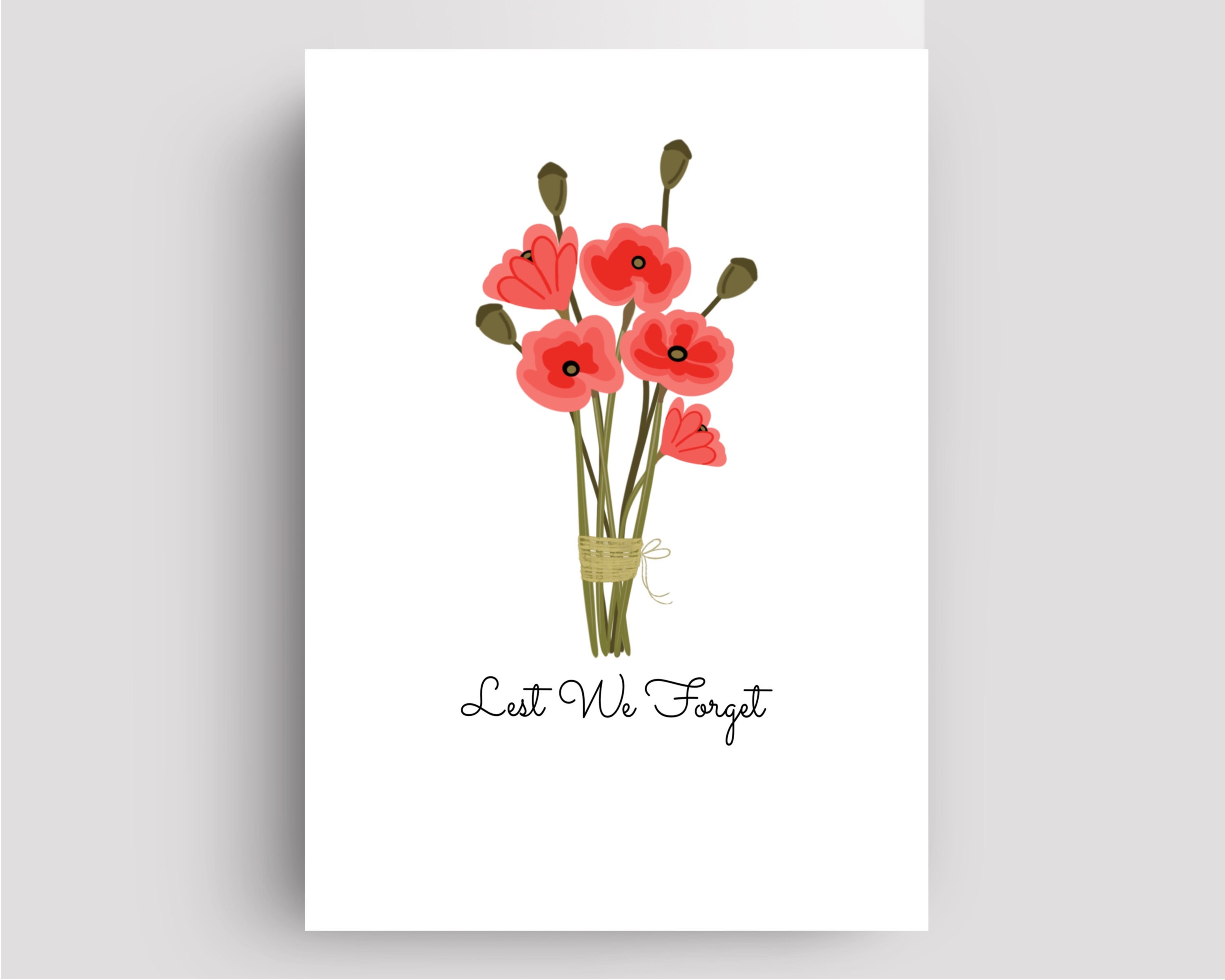 Impression Du Jour de L'armistice Souvenir - Impression Coquelicots Ne Pas Oublier Art Mural Un Cade