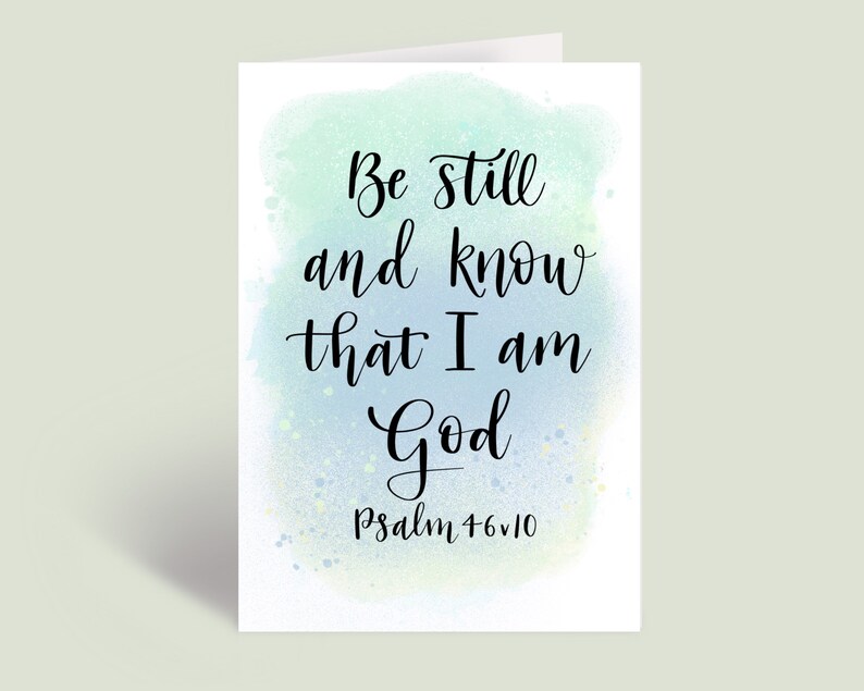 Bible Verse Card for Baptism Encouragement Get Well Etsy