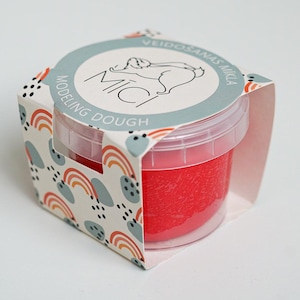 Play dough red made from edible ingredients, handmade playdough, dough for kids, sensory dough