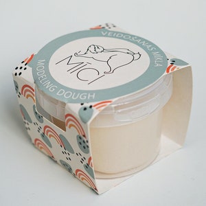 Play dough white made from edible ingredients, handmade playdough, dough for kids, sensory dough