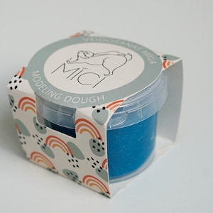 Play dough blue made from edible ingredients, handmade playdough, dough for kids, sensory dough