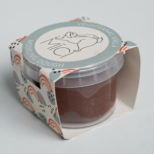 Play dough brown made from edible ingredients, handmade playdough, dough for kids, sensory dough
