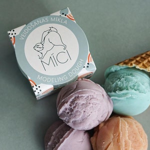 Lilac play dough 120g made from edible ingredients, handmade playdough, dough for kids, sensory dough
