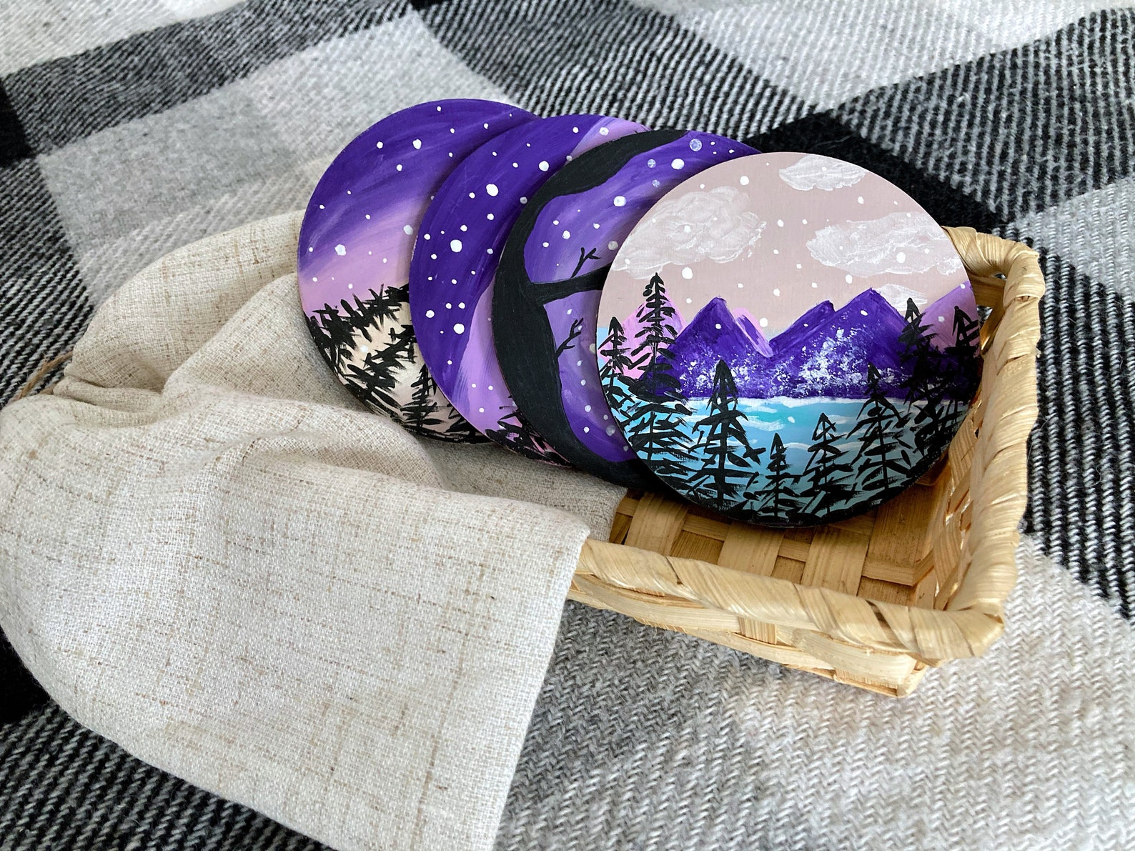 Personalised coasters set cute coasters coasters for drinks Etsy