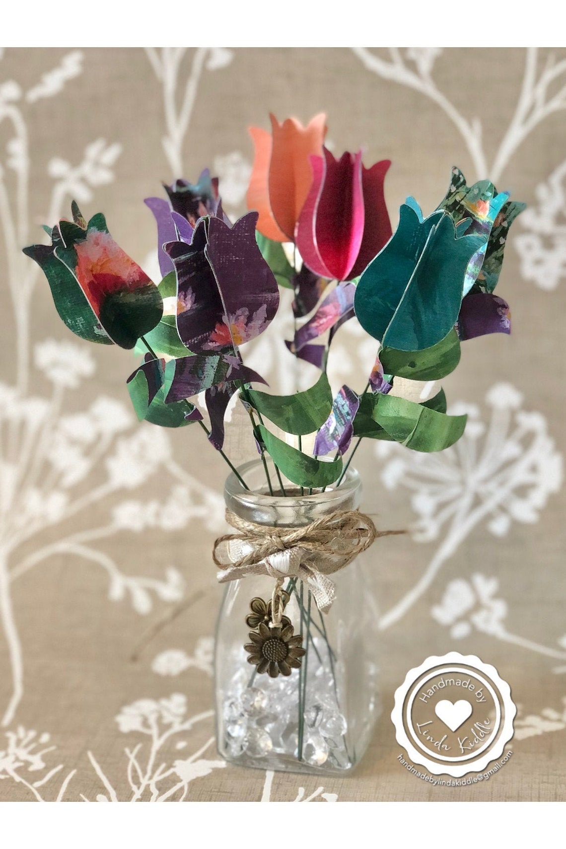 Paper Flower Craft Kit DIY Tulip Kit Paper flowers Etsy