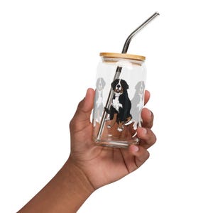 Bernese Mountain Dog Can-shaped glass