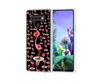 Flamingo Leather Wallet Case Lg K8 2017 Protective Case Lg G5 Cover Tropical Leather Wallet Case Trendy Lg K10 iPhone Best Gift CGD2112
