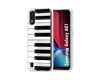 TPU Phone Case Cover for Samsung S20 5G,Space Piano Galaxy Music Universe Print,Design in USA
