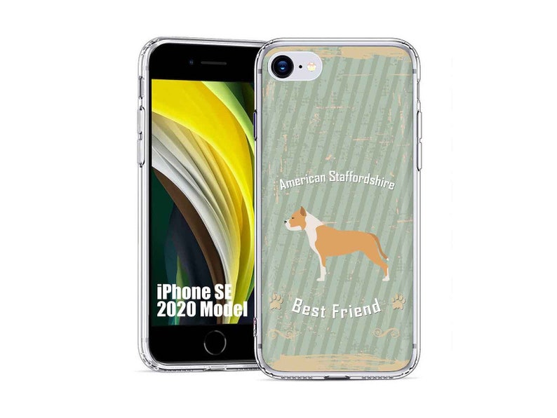 TPU Phone Case Cover for Apple iPhone SE 2020,78,Staffordshire Print,Designed in USA