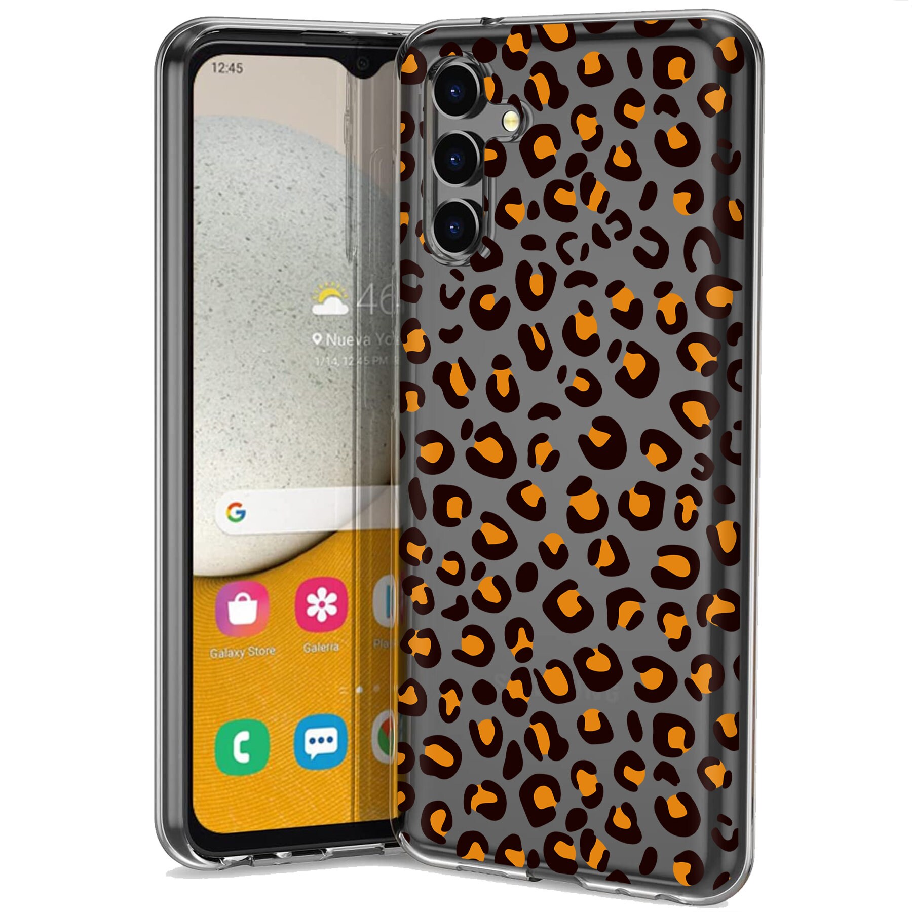 Flexible Leopard Pattern Print TalkingCase Slim Case for Samsung Galaxy A13 5G Light Weight Soft Thin Gel Cover Anti-Scratch USA