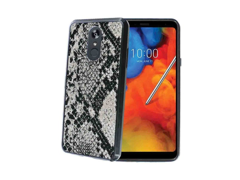 Bumper Phone Case for LG Stylo 4,Snake Print