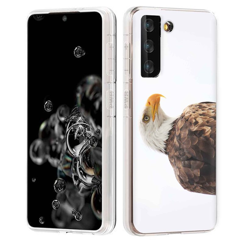 Not S21+,S21 Ultra Clear Phone Case Samsung Galaxy S21 5G ,Eagle Photo Print,Light Weight,Flexible,Soft Touch,Anti-Scratch S30,