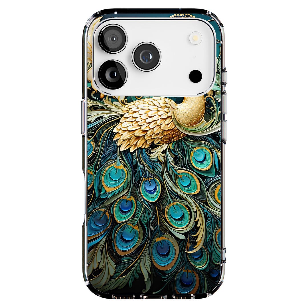 Peacock Feather Phone Case for Apple iPhone (17,16,15,14,13,12/pro,max ...