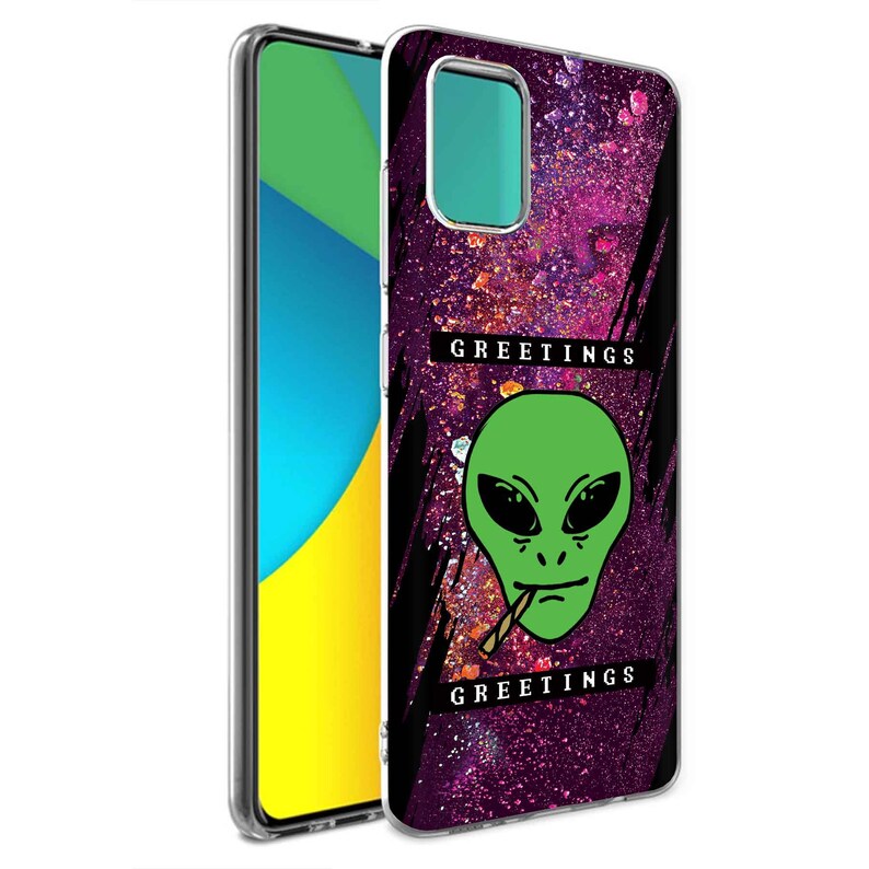 TPU Phone Case Samsung Galaxy A71 4G Light Weight,Flexible,Soft Touch,Anti-Scratch Alien 3 Print Not A71 5G SM-A715