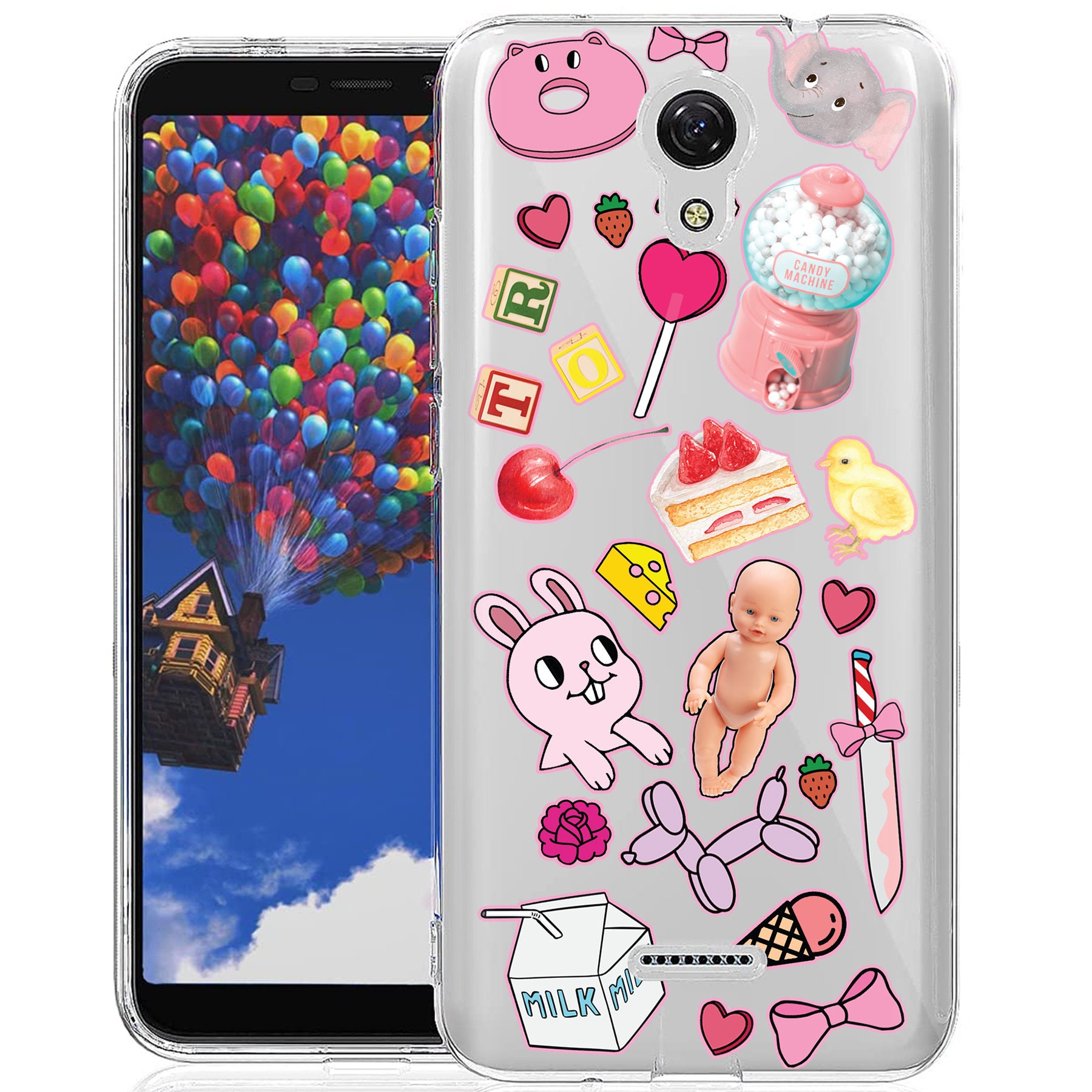 Baby Lollipop Print Flexible Thin Gel Tpu Cover TalkingCase Slim Case for Apple iPhone 13 Anti-Scratch,USA Light Weight Soft