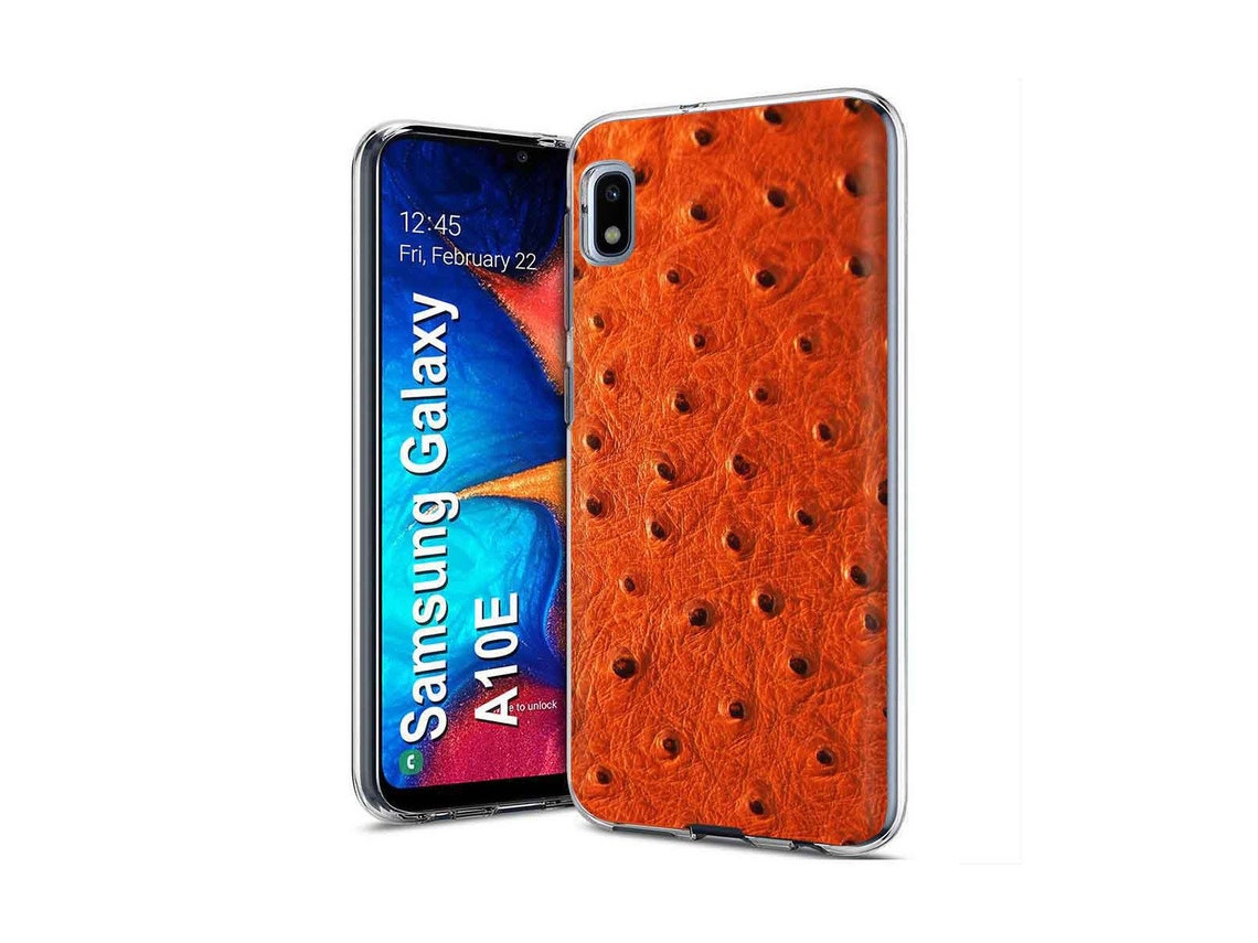 Thin Gel Phone Case for Samsung Galaxy A10EOstrich Print