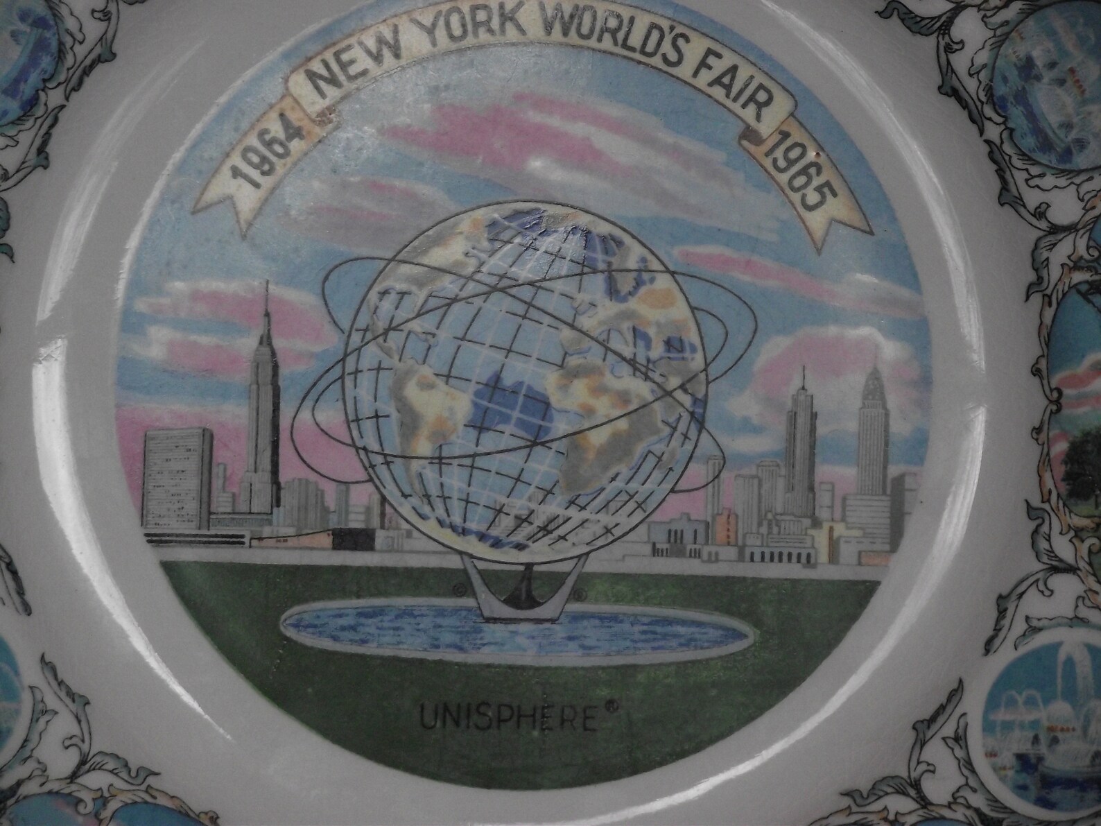Vintage 196465 New York Worlds Fair Souvenir Plate Etsy