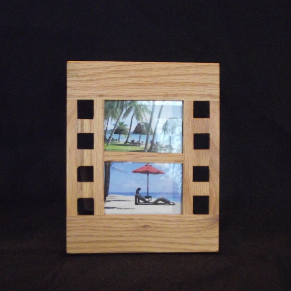 Modern Wood Photo Frame Geometric Style Dual Frame 3.5 X Etsy