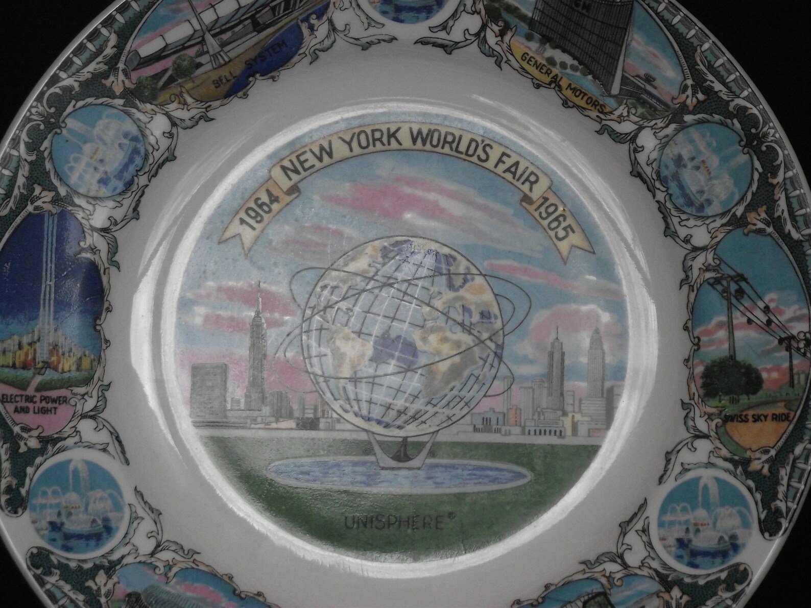 Vintage 196465 New York Worlds Fair Souvenir Plate Etsy