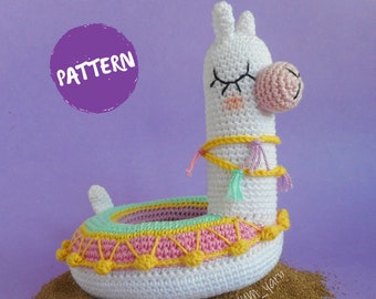 Llama Float Amigurumi Pattern - Crochet PDF File