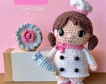 Maple the Baker | Crochet Pattern (English) | PDF Digital Download | Amigurumi Doll