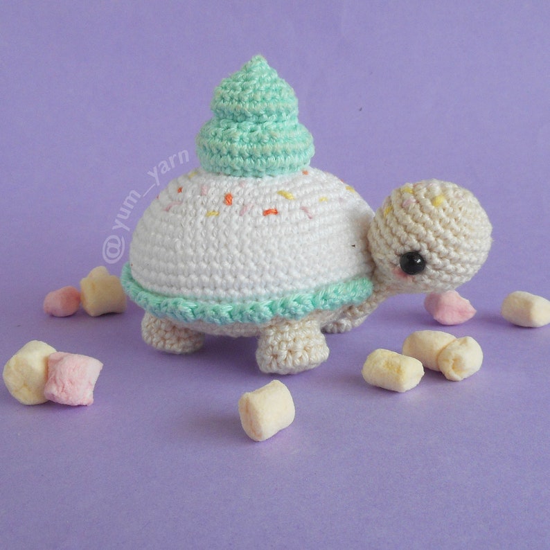 Taartschildpadden haakpatroon - Amigurumi PDF-bestand afbeelding 2