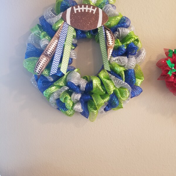 Seahawks Door Wreath Etsy