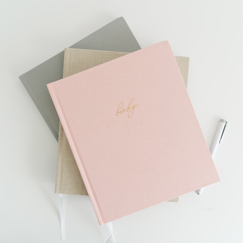 Personalized Baby Book | Baby Memory Book | Gender Neutral Baby Album | First Year Milestone Book | Expecting Mom Gift | Baby Shower | Baby First Year Journal