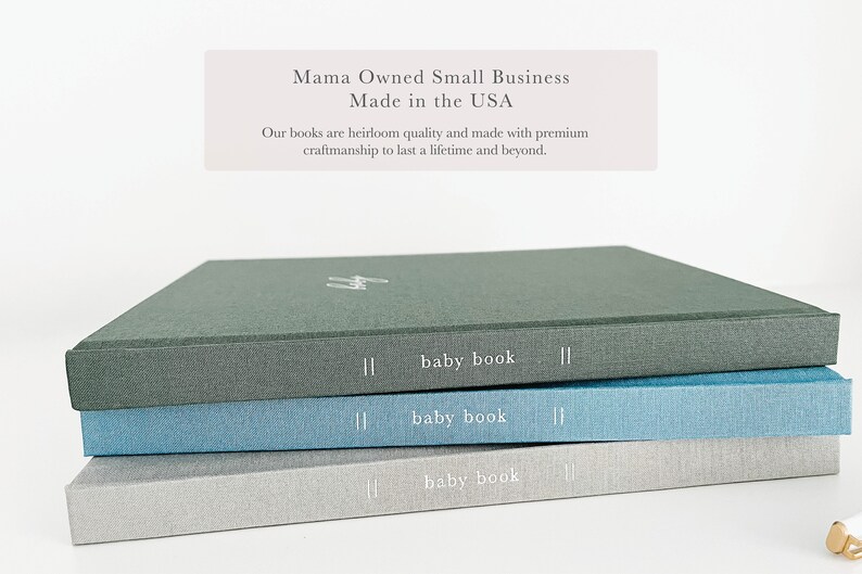 Personalized Baby Book | Baby Memory Book | Gender Neutral Baby Album | First Year Milestone Book | Expecting Mom Gift | Baby Shower | Baby First Year Journal