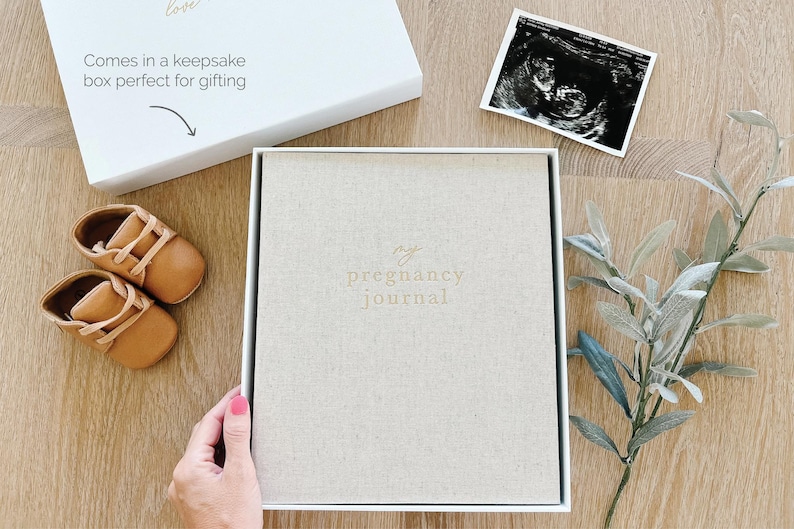 Pregnancy Journal | Pregnancy Book | Pregnancy Album| Expecting Mom Gift | Baby Shower | New Mom Gift | Pregnancy Gift | Baby Journal | Baby Keepsake