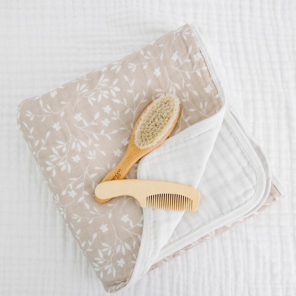 Leyl&Ari Flannel Baby Blanket - Organic Cotton Neutral Blanket For Infants & Toddlers - View #4