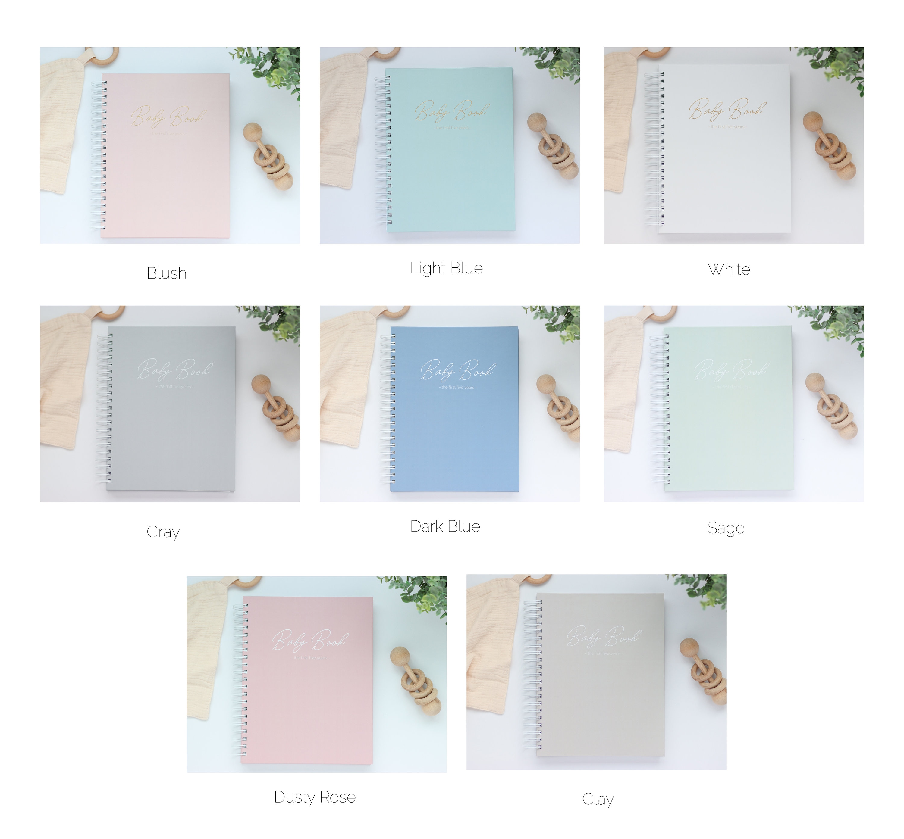 Baby Book Gender Neutral Baby Gift Baby Memory Book Etsy