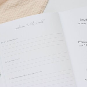 Personalized Baby Book | Baby Memory Book | Gender Neutral Baby Album | First Year Milestone Book | Expecting Mom Gift | Baby Shower | Baby First Year Journal
